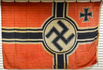 5 WWII GERMAN FLAGS & PENNANTS.