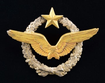 PRE WWI FRENCH PILOT'S BADGE.