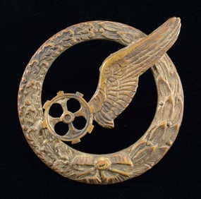 WWI ERA FRENCH BALLOON OBSERVER'S BADGE.