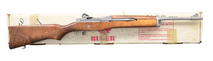 RUGER MINI 14 STAINLESS SEMI AUTO RIFLE.