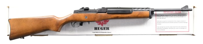222 REM RUGER MINI 14 RANCH SEMI AUTO RIFLE.
