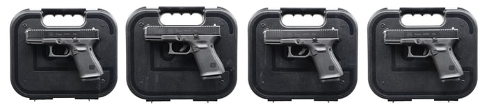 LOT OF FOUR CONSECUTIVE GEN5 GLOCK 19 SEMI AUTO