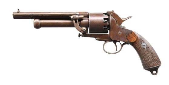 ATTRACTIVE CONFEDERATE LEMAT REVOLVER.