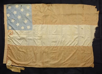 CONFEDERATE 1ST NATIONAL "STARS & BARS" BATTLEFLAG