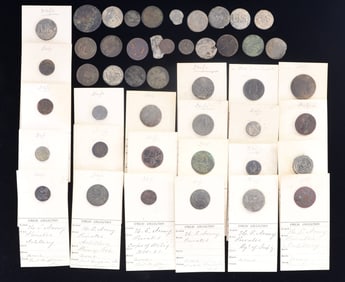 WAR OF 1812 ERA EXCAVATED US BUTTONS.