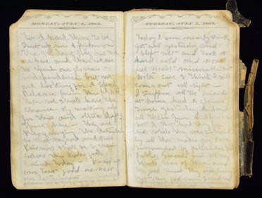 EXTRAORDINARY CIVIL WAR ANDERSONVILLE DIARY OF WM.