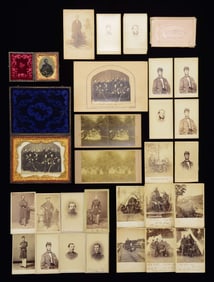 CIVIL WAR PHOTOGRAPHS OF 8th & 31st MASS SOLDIERS,