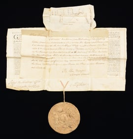 RARE 1772 WEST FLORIDA, KING GEORGE III LAND GRANT