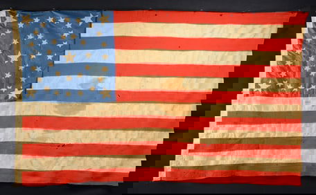 CIVIL WAR ERA MEDALLION PATTERN 36 STAR FLAG.