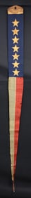 CIVIL WAR ERA NAVY COMMISSIONING PENNANT.