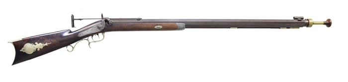 JOSIAH BRADLEY SMITH PERCUSSION BENCH RIFLE.