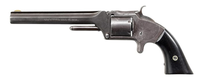 INSCRIBED CIVIL WAR SMITH & WESSON ARMY REVOLVER.