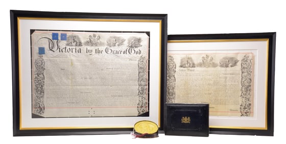 ATTRACTIVE 1853 SAMUEL COLT BRITISH LETTERS OF