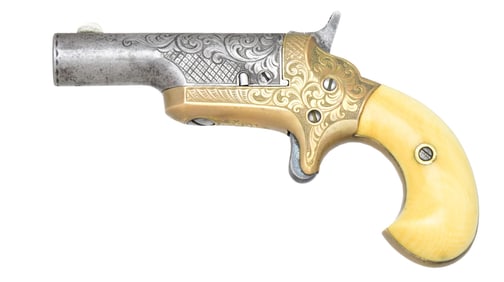 COLT 3RD MODEL FACTORY ENGRAVED DERINGER.