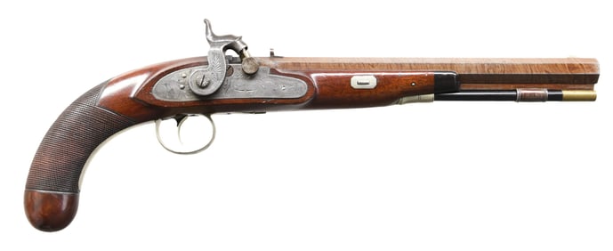 GOOD NY PERCUSSION PISTOL BY RILEY ROGERS RETAILED