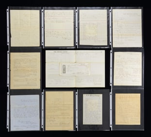 GROUP OF CIVIL WAR LETTERS & DOCUMENTS.