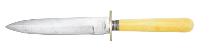 POST CIVIL WAR BELT KNIFE.