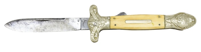 ANTEBELLUM "LIBERTY AND UNION" PATRIOTIC LOCKBACK