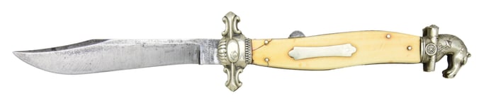 FINE & RARE CONGREVE ANTEBELLUM HORSEHEAD FOLDING