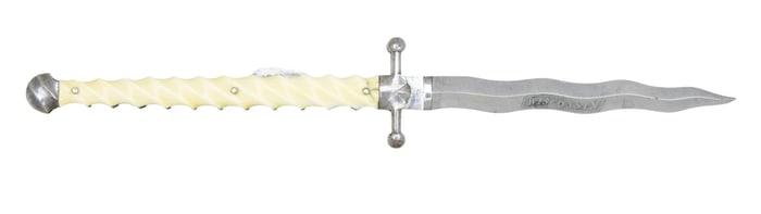 UNIQUE INSCRIBED SHEFFIELD FOLDER TO PROMINENT