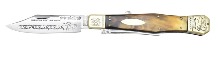 RARE & LARGE WOODHEAD & HARTLEY FOLDING KNIFE,