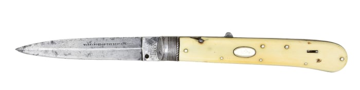 RARE WOSTENHOLM CIRCA 1845 PUSH BUTTON "AUTOMATIC"