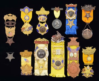 12 GAR NATIONAL ENCAMPMENT MEDALS.
