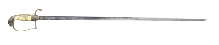 LATE FEDERAL PERIOD EAGLE HEAD INFANTRY OFFICER'S