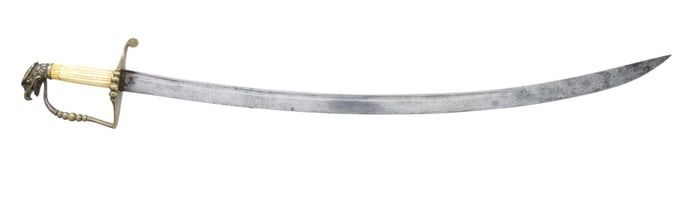 LATE FEDERAL PERIOD EAGLE HEAD OFFICER'S SABER.