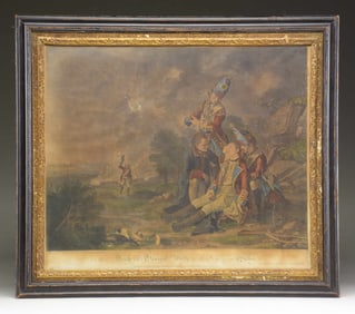 EARLY PRINT OF "THE DEATH OF GENERAL WOLFE" BY