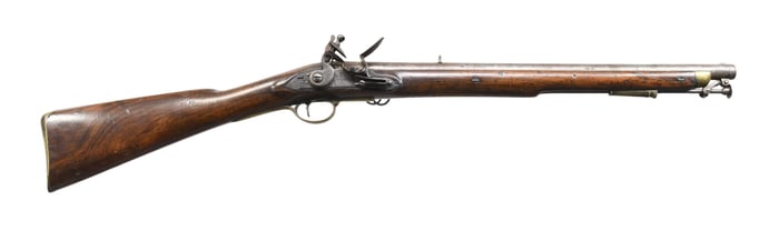 ATTRACTIVE BRITISH FLINTLOCK CAVALRY CARBINE.