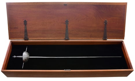 FINE SPANISH CUP HILT RAPIER FROM THE EARLY 17th