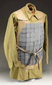 WWI PERIOD FRANCO-BRITISH BODY ARMOR OR CUIRASS.