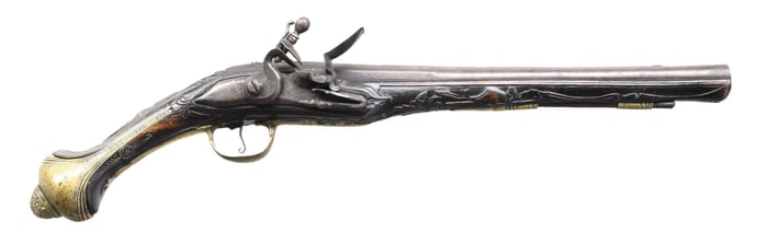 MOORISH FLINTLOCK HOLSTER PISTOL.