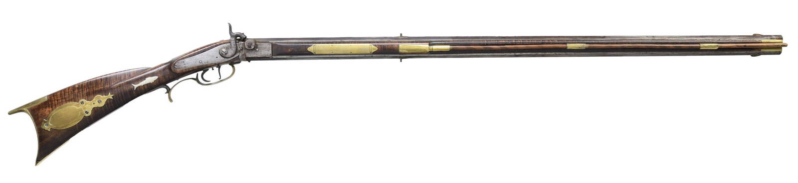 American Swivel Breech O/u Percussion Rifle. Auction