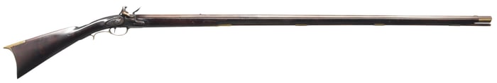 UNMARKED AMERICAN "KENTUCKY" FLINTLOCK.