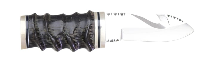 A FINE R.D. NOLEN CUSTOM KNIFE WITH A KUDU HORN
