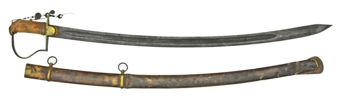 INDIAN ASSOCIATED BRASS SCABBARD SABER.