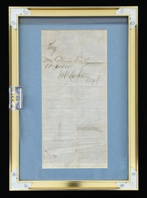 WELLS FARGO RECEIPT, VIRGINIA CITY NEVADA FOR