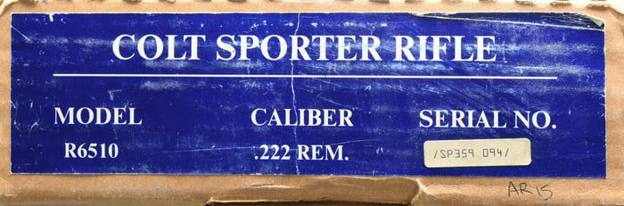 RARE PRE-BAN .222 COLT AR-15 A2 SPORTER II RIFLE.