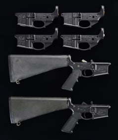 LOT OF 6 AS NEW COLT CSR15 LOWER RECEIVERS.