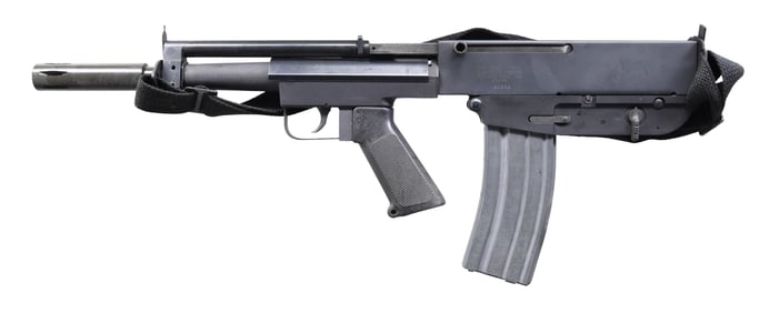 PORTLAND, MAINE BUSHMASTER ARM PISTOL.