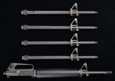 5 FULL LENGTH 20" HBAR 5.56 NATO BARRELS.