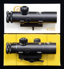 LOT OF 2 NEAR NEW COLT SP1 3X20 & 4X20 SCOPES WITH