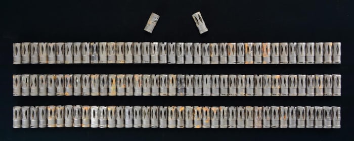 LARGE LOT OF 116 HK & HK PATTERN FLASH HIDERS.