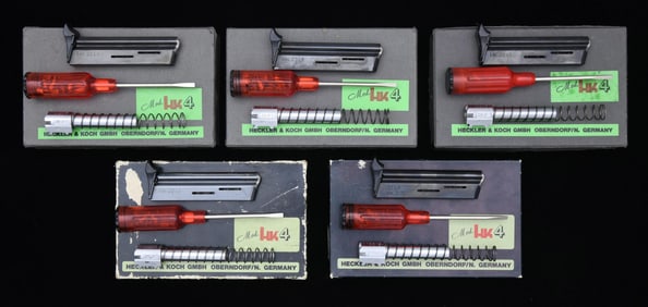 INCREDIBLE LOT OF 5 HK MODEL 4 RIMFIRE SUBCALIBER