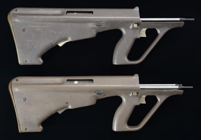 2 FULL AUTO REPLACEMENT STEYR AUG STOCKS, HAMMER