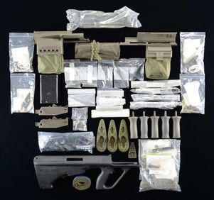 GROUPING OF STEYR AUG PARTS & ACCESSORIES.