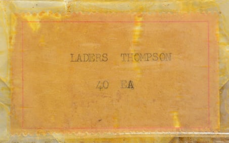 EXTREMELY INTRIGUING SEALED WAX BLOCK OF THOMPSON
