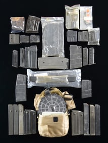 LOT OF ASSORTED MAGAZINES, PARTS, & ACCESSORIES.